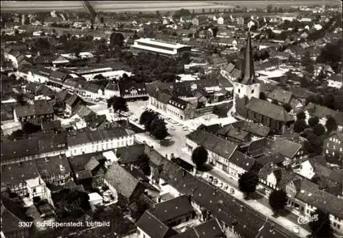 Ak Schöppenstedt in Niedersachsen, Fliegeraufnahme