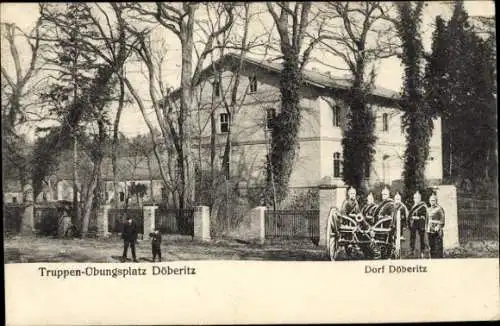 Ak Dallgow Döberitz im Havelland, Truppenübungsplatz, Artillerie, Kanone