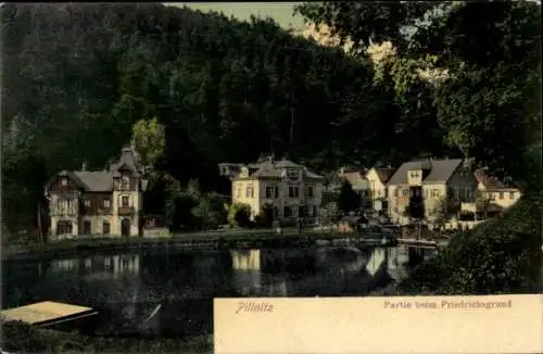 Ak Dresden Pillnitz, Friedrichsgrund