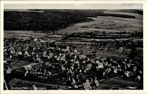 Ak Gottenheim im Breisgau, Fliegeraufnahme