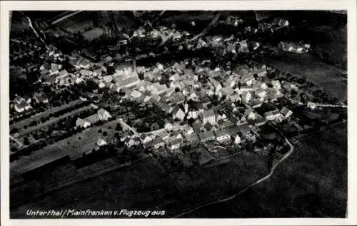 Ak Untererthal Hammelburg in Unterfranken, Fliegeraufnahme