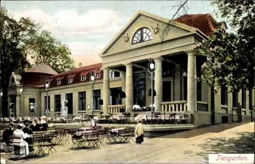 Ak Hannover, Tiergarten Restaurant und Ratsweinkeller