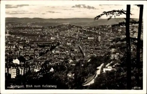 Ak Stuttgart in Württemberg, Blick vom Hasenberg
