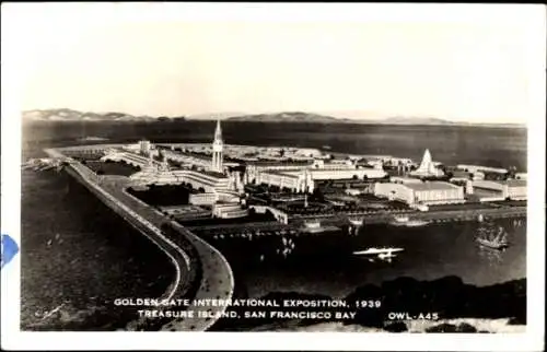 Ak San Francisco Kalifornien USA, Golden Gate International Exposition 1939, Treasure Island