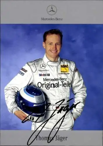 Ak DTM Fahrer Thomas Jäger, Portrait, Autogramm, Mercedes Benz