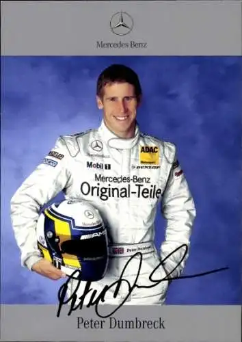 Ak DTM Fahrer Peter Dumbreck, Portrait, Autogramm, Mercedes Benz
