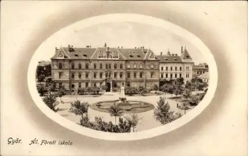 Passepartout Ak Győr Ungarn, All- Föreal iskola