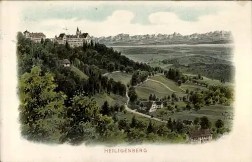 Künstler Ak Felle, Eugen, Heiligenberg in Baden, Panorama