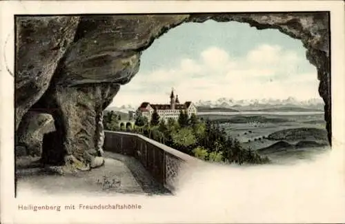 Künstler Ak Felle, Eugen, Heiligenberg in Baden, Panorama, Freundschaftshöhe