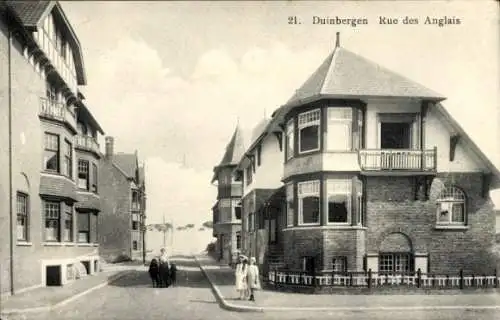 Ak Duinbergen Knokke Heist Westflandern, Rue des Anglais