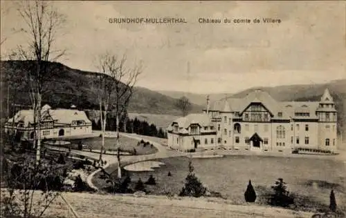 Ak Grundhof Luxemburg, Chateau du comte de Villers