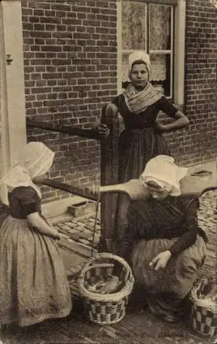 Ak Zeeland, Mädchen in niederländischer Volkstracht