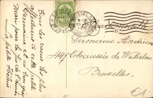 Ak Glückwunsch Neujahr, Liebespaar, Geschenke