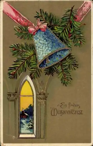 Ak Frohes Weihnachtsfest, Glocken