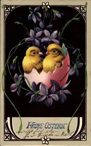 Ak Glückwunsch Ostern, Küken