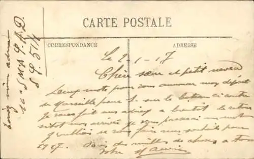 Ak Dampfer Melbourne, Messageries Maritimes