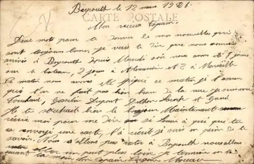 Ak Dampfer Metzinger, Messageries Maritimes