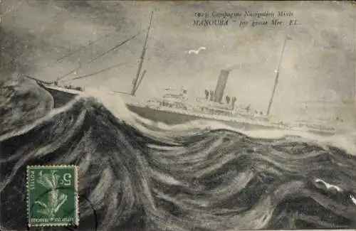 Ak Schiff Manouba, Compagnie de Navigation Mixte