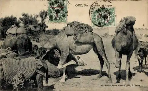 CPA Oudjda Oujda Maroc, Scenes et types