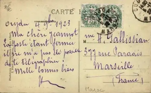 CPA Oudjda Oujda Maroc, Scenes et types