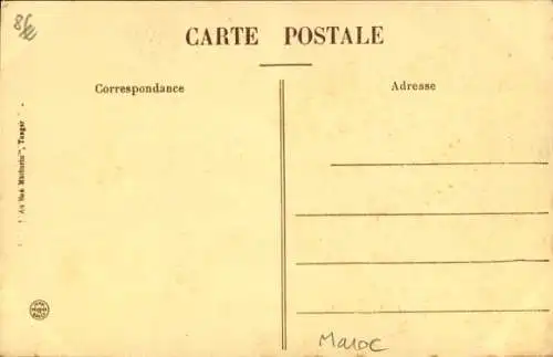 CPA Tanger Maroc, Type du Riff
