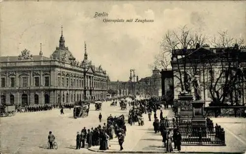 Ak Berlin Mitte, Opernhaus mit Zeughaus