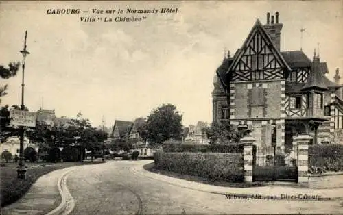 Ak Cabourg Calvados, Normandy Hotel, Villa La Chimere