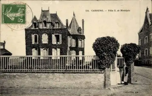 CPA Cabourg Calvados, Villa X. de Montepin