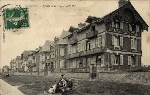 Ak Cabourg Calvados, Villas de la Digue, côté Est