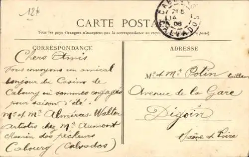CPA Cabourg Calvados, Villa de la Pointe