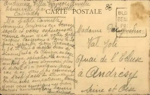 CPA Bénerville Calvados, Villa Francois-Amelie