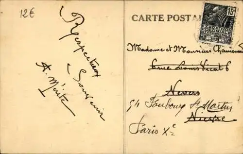 CPA Bernières sur Mer Calvados, Rue des Ormes
