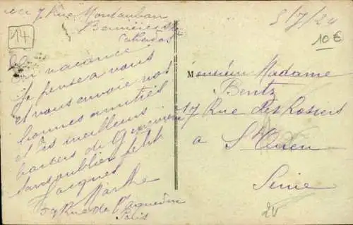 CPA Bernières sur Mer Calvados, Avenue de la Gare