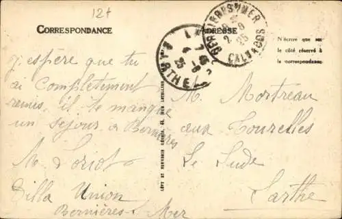 Ak Bernières Calvados, La Rue de Chalets