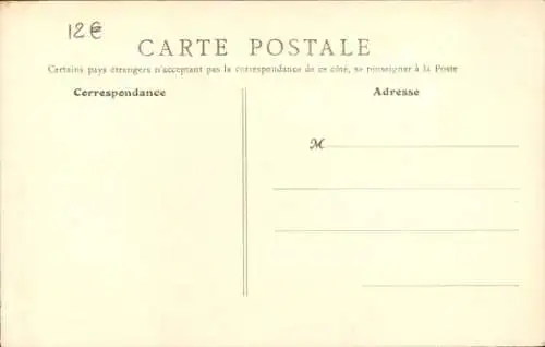 Ak Bernières sur Mer Calvados, La Rue des Ormes