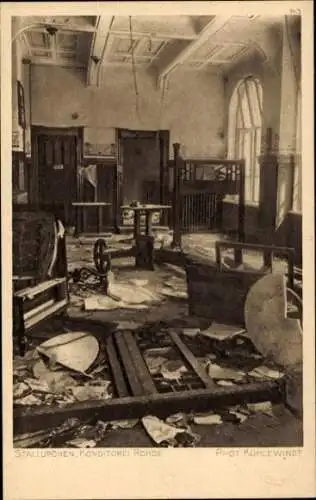 Ak Nesterow Stallupönen Ostpreußen, Konditorei Rohde, Zerstörtes Gebäude, Kriegszerstörungen, I WK