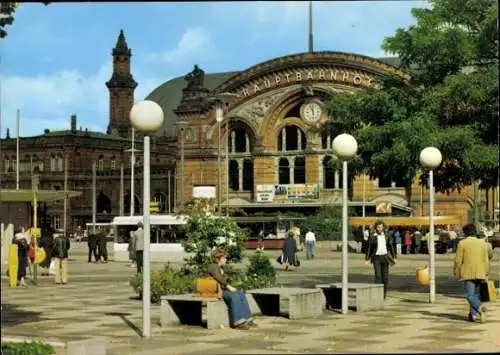 Ak Schnoor Bremen, Hauptbahnhof