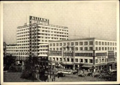 Ak Berlin Kreuzberg, Allianz Gebäude, Europahaus, Lichtspieltheater