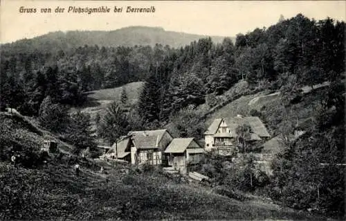 Ak Bad Herrenalb im Schwarzwald, Plotzsägmühle