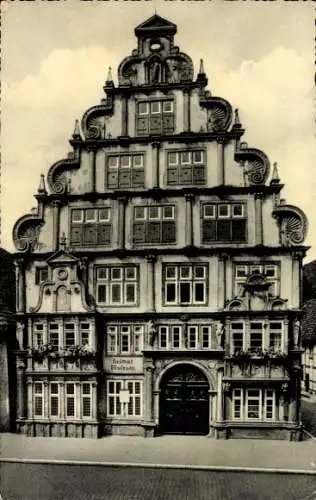 Ak Lemgo in Lippe, Historisches Gebäude, Hexenbürgermeisterhaus, Architektur