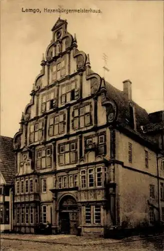 Ak Lemgo in Lippe, Hexenbürgermeisterhaus, historisches Gebäude, Stadtansicht