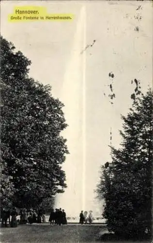 Ak Herrenhausen Hannover in Niedersachsen, Große Fontaine