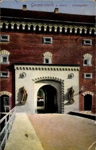 Ak Germersheim in Rheinland Pfalz, Ludwigstor