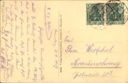 Ak Großdrebnitz Bischofswerda Sachsen, Gesamtansicht, Winter, Gasthof, Idyll