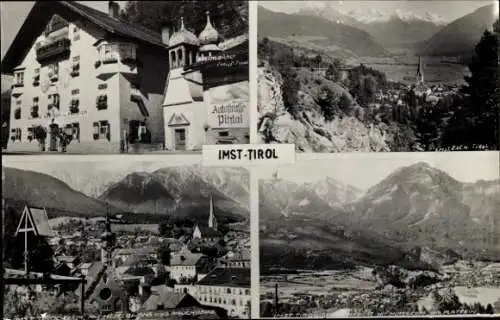 Ak Imst Tirol, Neurers Gasthof u Pension,Totale vom Ort