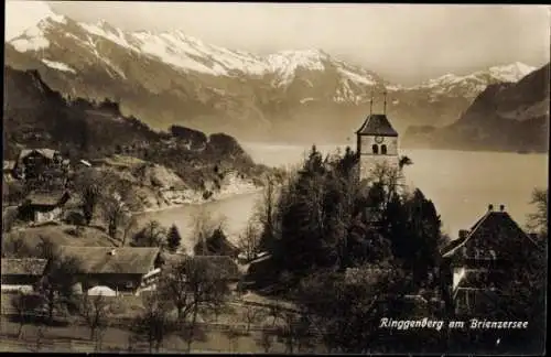 Ak Ringgenberg Kanton Bern, Teilansicht, Brienzersee