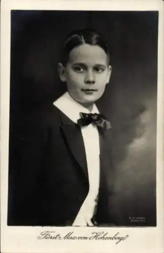 Ak Fürst Max von Hohenberg, Sohn von Erzherzog Franz Ferdinand und Herzogin Sophie