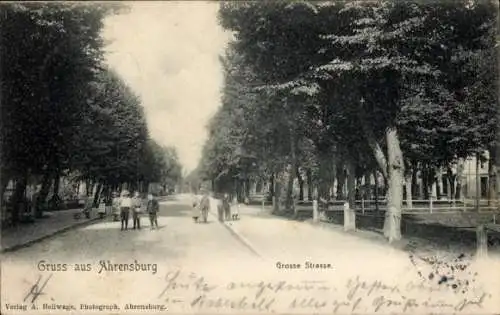 Ak Ahrensburg in Holstein, Grosse Strasse