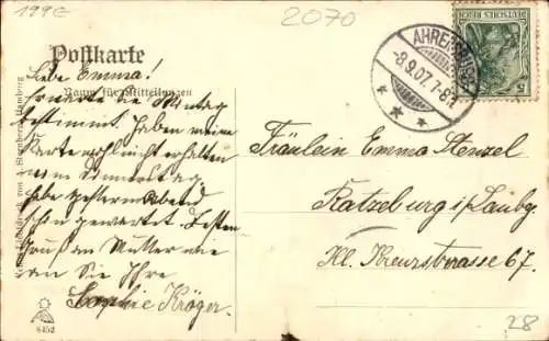 Ak Ahrensburg in Holstein, Marktstraße