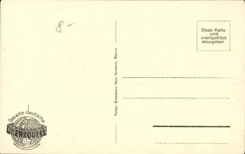 Ak Weimar in Thüringen, Gasthaus zum Weißen Schwan, Außenansicht
